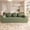 Antique Green + Foam + Foam + 3 Seat, variant on 71" 3-Seater Corduroy Sofa with Deep Seat, No Assembly Couch for Apartment Office