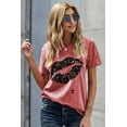 thumbnail image 4 of Women's Kiss The Lip Distressed Cotton Tee, 4 of 10