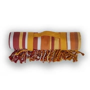 Heavy Fringed Beach Blanket 100% Cotton Sunset Beach