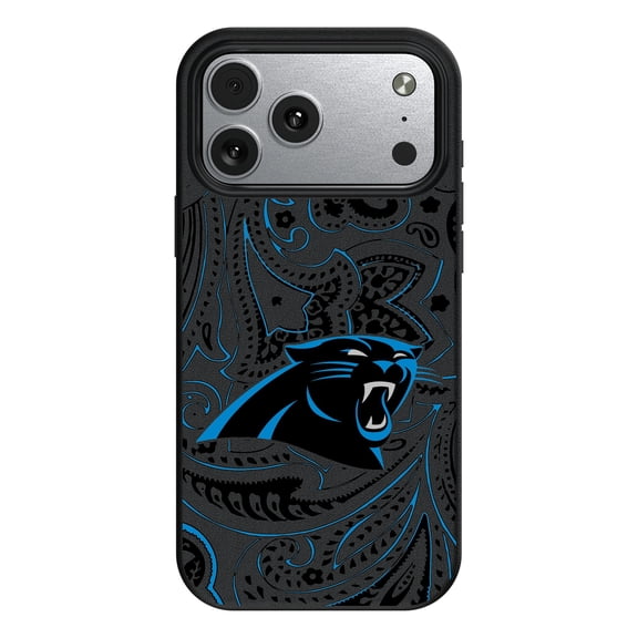 Keyscaper Carolina Panthers Paisley iPhone Magnetic Bump Case