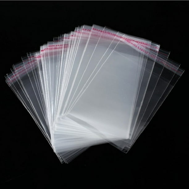 Clear Resealable Recloseable Self Adhesive Cello Lip and Tape poly