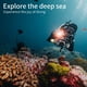 thumbnail image 5 of Sonducket Linterna de buceo, portátil, duradera, fuerte, ligera, iluminación subacuática, tiro largo, resistente, antideslizante, artículos deportivos Estufas de camping Tipo 2 Sonducket OD029704-02, 5 of 6