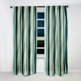thumbnail image 2 of Designart "Striped Pattern With Luxurious Whispers" Striped Blackout Curtain Panels, 2 of 4