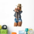 thumbnail image 1 of Blonde Female Cowgirl Wall Decal Wallmonkeys Peel and Stick Graphic (48 in H x 32 in W) WM502560, 1 of 4
