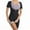 Black, variant on Sauna Suit for Women Sweat Vest Waist Trainer 3 in 1 Slimming Full Body Shaper Workout Top with Sleeve Shorts