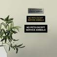 thumbnail image 4 of No Pets Except Service Animals Sign - Medium (Red-Yellow), 4 of 5
