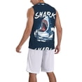 thumbnail image 2 of Honeii Shark print basktball shirt for men and women, Unisex basketball jersey for Theme party-4X-Large, 2 of 6