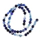 thumbnail image 1 of de natural azul Rayas sueltas espaciador Joyería Crfats Collar 4 mm 6 mm 8 mm 10 mm, 1 of 9