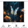 thumbnail image 2 of Wildflowers Butterfly Shower Curtain Sets with Rugs 4 Piece Rustic, 2 of 8