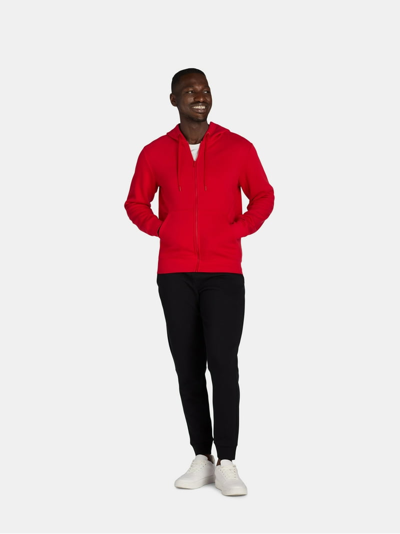 Athletic Works men's Fleece Zip Hoodie - XS-4XLT - Walmart.com