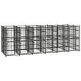 thumbnail image 1 of vidaXL Outdoor Dog Kennel Steel 11.06 m², 1 of 5