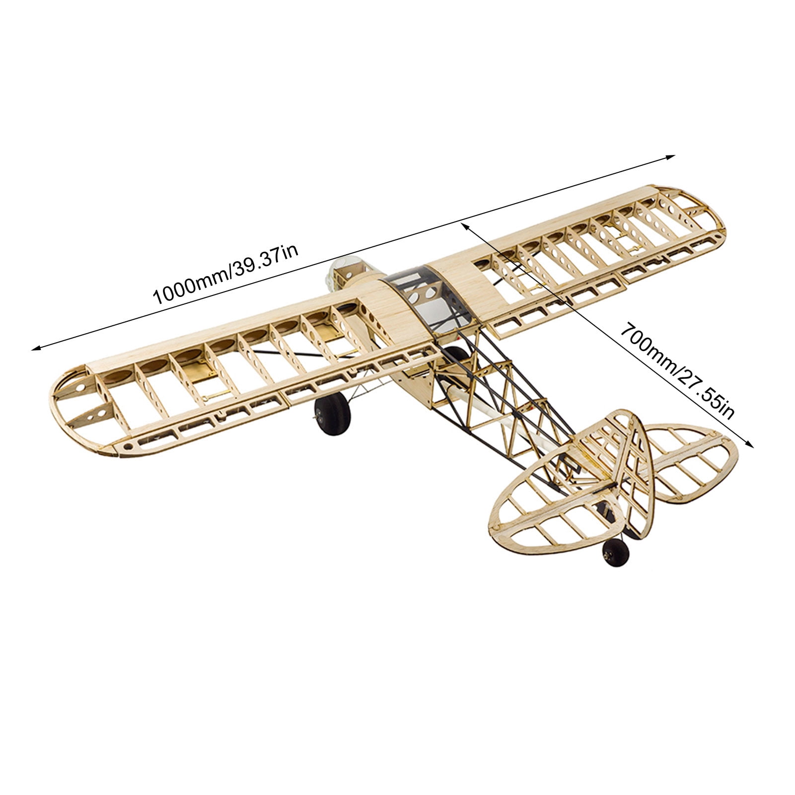 Control  S38 Savage Bobber 1000mm Wingspan Balsa Wood Remote Control Airplane KIT/ KIT+Power Combo - KIT+Motor+ESC+Servo+Prop+Film Pack