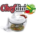 thumbnail image 2 of Chefdini-Triple Lames de Traitement Unifiées, Mixeur de Tranches et dés, Kit d'Accessoires 6 Pcs - Blanc, 2 of 2