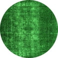 thumbnail image 1 of Ahgly Company Indoor Round Oriental Green Industrial Area Rugs, 3' Round, 1 of 4