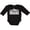 AB-Black, variant on Inktastic Miami Skyline Grunge Boys or Girls Long Sleeve Baby Bodysuit