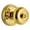 Lifetime Brass, variant on Grandeur Geobou_Sd_Na Georgetown Solid Brass Rose Single Dummy Door Knob - Grey