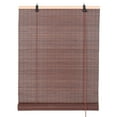 thumbnail image 2 of Bamboo Roll-Up Roman Shades Light Filtering Window Treatment Natural Indoor/Outdoor Bamboo Blinds for Windows 60 x 72ft, 2 of 9