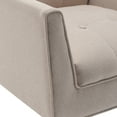 thumbnail image 3 of Convenience Concepts Take a Seat Andy Accent Chair, Sandy Beige Fabric/Espresso Legs, 3 of 11