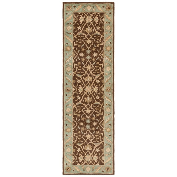 SAFAVIEH Antiquity Toireasa Oriental Wool Runner Rug, Brown/Green, 2'3" x 10'