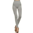 thumbnail image 5 of Women Tommy Control Super High Waist Leggings w/5½" Waistband Workout Yoga Pants - (Metal Gray), 5 of 5