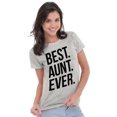thumbnail image 3 of Best Aunt Ever Cute Favorite Auntie Womens Slim Fit Graphic Tee Brisco Brands M, 3 of 5