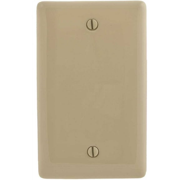 HUBBELL WIRING P13I 1-Gang Ivory Box Mount Blank Wall Plate