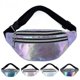 thumbnail image 1 of New Holographic Fanny Pack Hologram Waist Bag Laser Pu Beach Travel Banana Hip Bum Zip Waist Bags Women Belt Bag For Girls, 1 of 5