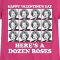 thumbnail image 3 of Golden Girls - Dozen Roses Updated - Toddler And Youth Girls Short Sleeve Graphic T-Shirt, 3 of 5
