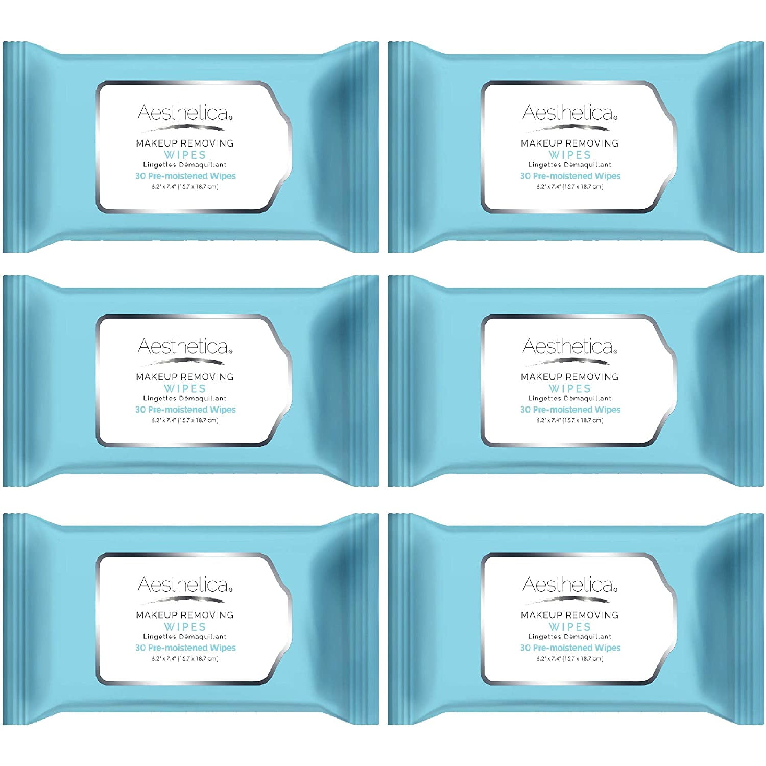 Eye & Facial Hypoallergenic Makeup Remover Wipes for Sensitive Skin (6