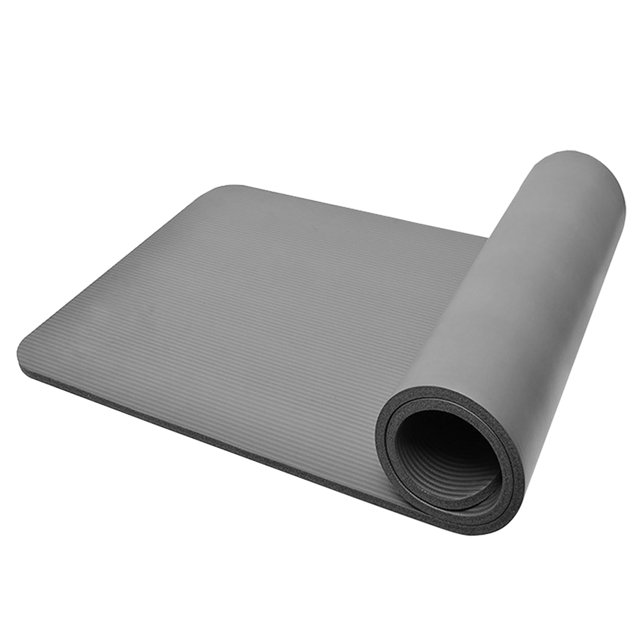 Alfombrilla de yoga de 10 mm de grosor, alfombrilla de ejercicio antideslizante con correa de transporte y bolsa de malla para gimnasio en casa, fitness, entrenamiento y pilates.
