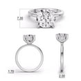 thumbnail image 4 of Classic Hidden Halo Lab Grown Diamond Engagement Ring in 14K White Gold (1.50 CT Round Center) Ring Size : 8, 4 of 5