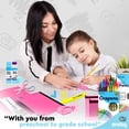 thumbnail image 3 of Set de útiles escolares Enday Back to School para niños, color rosa, 3 of 6