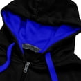 thumbnail image 5 of Qiyinn Men's Zip Up Hoodie Lightweight Baseball Raglan Hooded Sweatshirt, 5 of 7