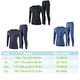 thumbnail image 3 of Guardurnaity Conjunto de ropa interior térmica de estilo informal para hombre de otoño, capa Base para hombre, Tops cálidos, Kit de pantalones, ropa de Ropa interior Negro SG Guardurnaity AP013784-02, 3 of 6