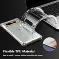 thumbnail image 7 of Case for Google Pixel 7 Pro 6.7 Inch (Not for 7) Reinforced Corner Bumper, Crystal Clear Cover Slim Fit Shockproof Flexible TPU Phone Case for Pixel 7 Pro 2022 - Transparent, 7 of 7