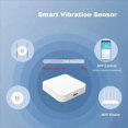 thumbnail image 3 of 2X Tuya ZigBee Smart Vibration Sensor Real Time Monitoring Door Window Detection Alarm Smart Security Protection System,2 * Shock Sensor,White, 3 of 10