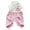 Pink, variant on Dog Pajamas Small Dog Shirt Clothes, Denbek Small Dog Pajamas for Boys and Girls, Four-Legged Striped Jumpsuit for Puppies, Male and Female