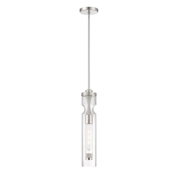 46430-021-Eurofase Lighting-Mistero - 1 Light Pendant In Industrial Style-20 Inches Tall and 4 Inches Wide-Nickel Finish