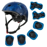 DODOING Kids Protective Gear Set 7 in 1 for 3-14 Years Kids Youth Adjustable Sports Protective Gear Set, Cycling Skating Safety Pad Safeguard
