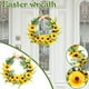 thumbnail image 5 of Guirnaldas artificiales de Pascua, girasol amarillo, decorativas para la puerta de entrada del hogar, soporte de pared., 5 of 9