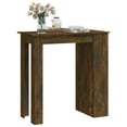 thumbnail image 2 of vidaXL Bar Table with Storage Rack Smoked Oak 102x50x103.5cm Engineered Wood, 2 of 4