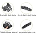 thumbnail image 3 of Dog Muzzle, Muzzle, Basket Muzzle With Adjustable Straps (size 4,black), 3 of 5