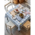 thumbnail image 2 of Easter Gnomes Suqare Tablecloth - 60 x 60 Inch, Watercolor Eggs Basket Daisy Spring Blue Plaid Waterproof & StainResistant Tablecloth, Washable Oil-proof Table Cover for Dining/Party/Wedding/Buffet, 2 of 9