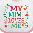 thumbnail image 4 of Inktastic My Mimi Loves Me Girls Girls Baby Bib, 4 of 4