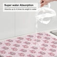 thumbnail image 5 of Honeii Pink Disco Ball Print Kitchen Drying Mat Coffee Bar Mat Hide Stain Coffee Maker Mat for Countertops Coffee Pot Dish Drying Mat, 5 of 7
