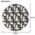 thumbnail image 6 of Halloween Ghost Boo Pattern Round Tablecloth 60"x60",Wrinkle Wipeable Table Cloth for Kitchen Dining Room Picnic Patio Party, 6 of 6