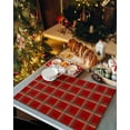 thumbnail image 6 of Christmas Placemats Set of 4, Poinsettia Flower Place Mats Red Green Buffalo Plaid Placemat Table Decoration for Kitchen Table Dinner Xmas Holiday Party Home Decor Indoor Outdoor 13x19 Inch, 6 of 9