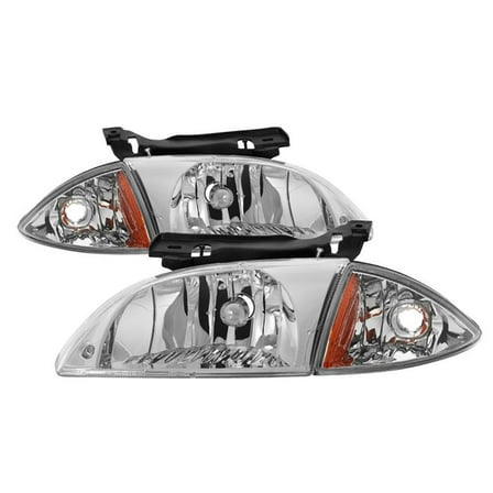 Geelife For Chevrolet 00-02 Cavalier [Factory Style] Headlamp Corner Light Assembly Pair