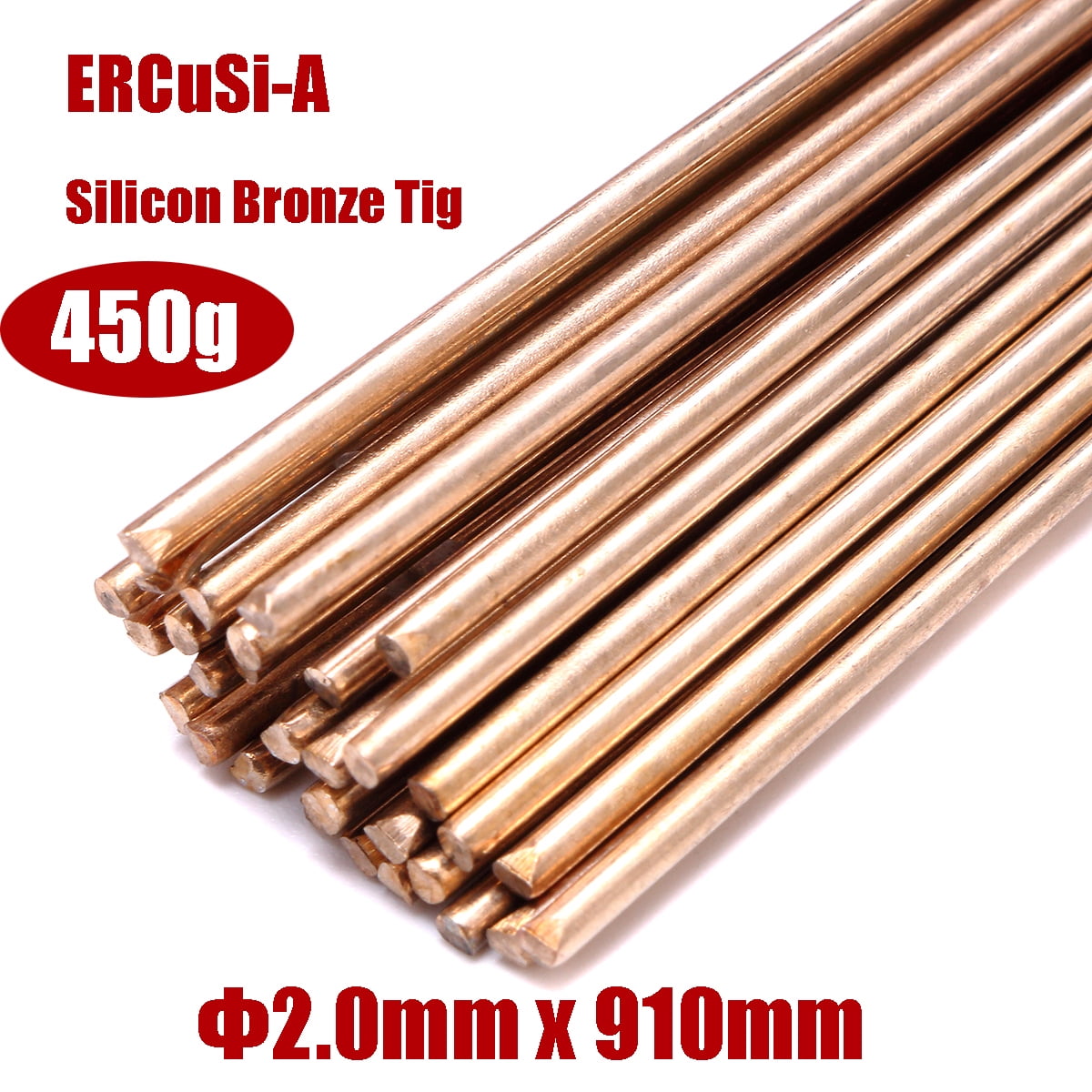 1 Lb A5.7 0.45kg 2.0mm Silicon Bronze TIG Filler Rods Copper 91cm 