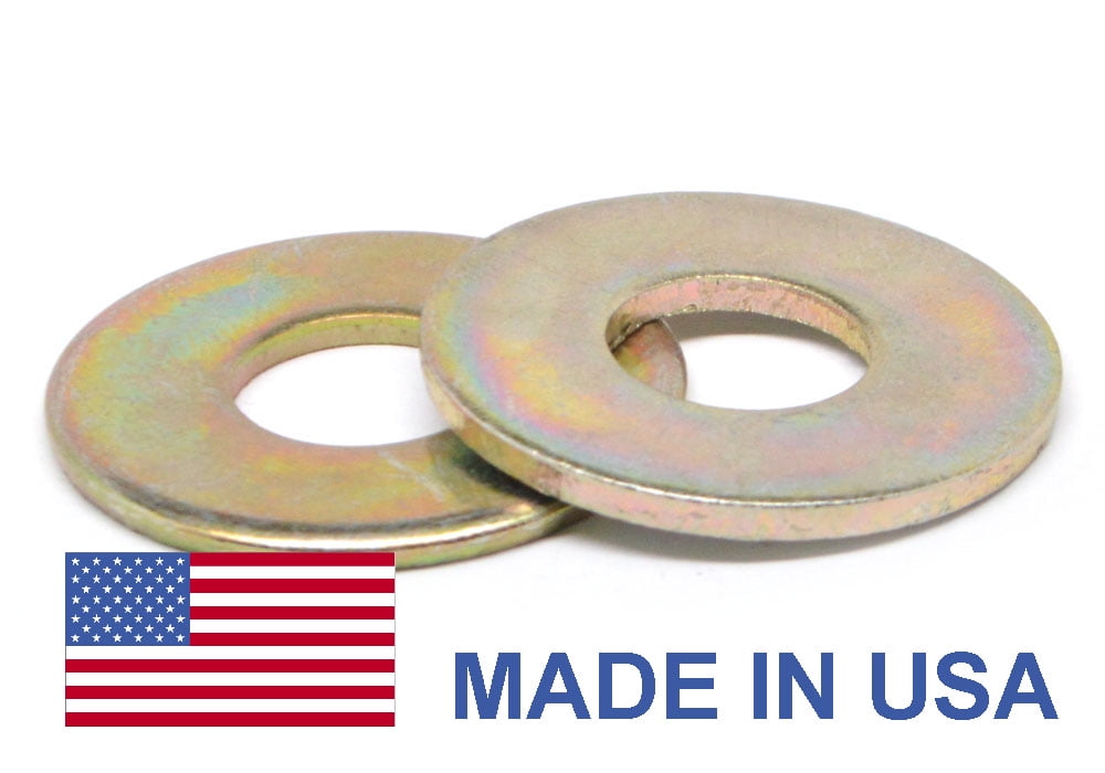 *10 Pieces 9/16 Inch Inside Diameter Flat Washers Zinc Coated Carbon Steel 